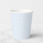 Faye und Lauren Pastel Blue Gingham Pappbecher (Rechts)