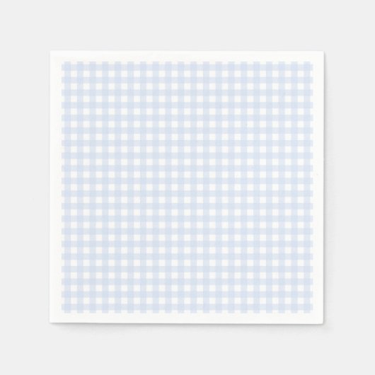 Faye und Lauren Pastel Blue Gingham Serviette (Vorderseite)