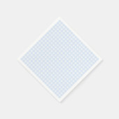 Faye und Lauren Pastel Blue Gingham Serviette (Ecke)
