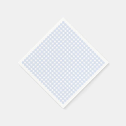 Faye und Lauren Pastel Blue Gingham Serviette (Ecke)