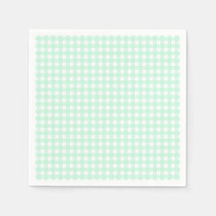 Faye und Lauren Pastel Gingham Grün Serviette