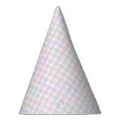 Faye und Lauren Pastel Gingham Multicolor Partyhütchen (Rechts)