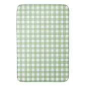 Faye und Lauren Pastel Green Gingham Badematte (Vorderseite Vertikal)