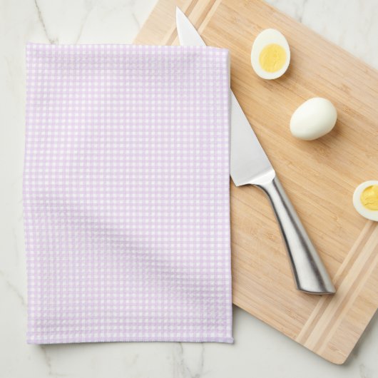 Faye und Lauren Pastel Lila Gingham Geschirrtuch (Viertel Falte)