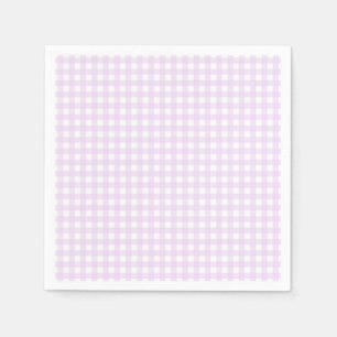Faye und Lauren Pastel Lila Gingham Serviette