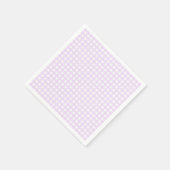 Faye und Lauren Pastel Lila Gingham Serviette (Ecke)