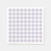 Faye und Lauren Pastel Lila Kariert Serviette (Vorderseite)