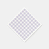 Faye und Lauren Pastel Lila Kariert Serviette (Ecke)