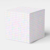 Faye und Lauren Pastel Multicolor Gingham Geschenkschachtel (Vorderseite)