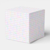 Faye und Lauren Pastel Multicolor Gingham Geschenkschachtel (Rückseite)