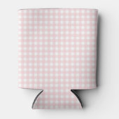 Faye und Lauren Pastel Pink Gingham Dosenkühler (Vorderseite)