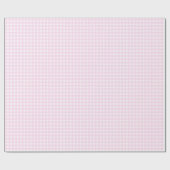 Faye und Lauren Pastel Pink Gingham Geschenkpapier (Flach)