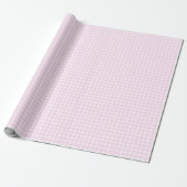Faye und Lauren Pastel Pink Gingham Geschenkpapier (Ungerollt)