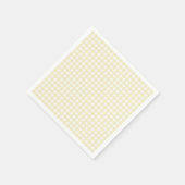 Faye und Lauren Pastel Yellow Gingham Serviette (Ecke)