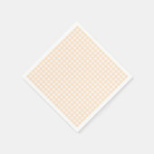Faye und Lauren Peach Gingham Serviette (Ecke)
