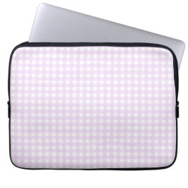 Faye und Lauren Pink Gingham Laptopschutzhülle