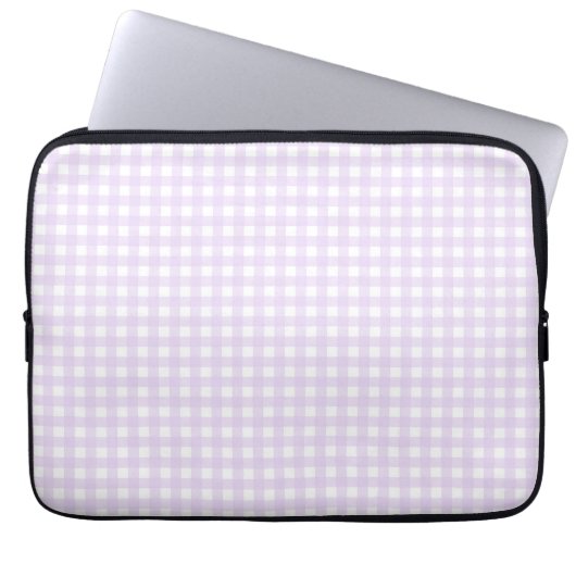 Faye und Lauren Pink Gingham Laptopschutzhülle (Vorderseite)