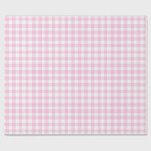 Faye und Lauren Pink Kariert Geschenkpapier (Flach)