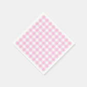 Faye und Lauren Pink Kariert Serviette (Ecke)