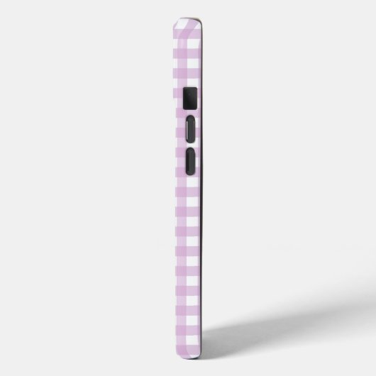 Faye und Lauren Soft Lila Gingham Case-Mate iPhone Hülle (Rückseite / Links)