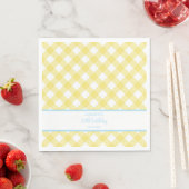 Faye und Lauren Yellow Celebration Serviette (Beispiel)