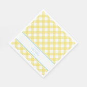 Faye und Lauren Yellow Celebration Serviette (Ecke)