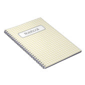 Faye und Lauren Yellow Gingham Notizblock (Rechte Seite)