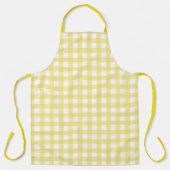 Faye und Lauren Yellow Gingham Schürze (Vorderseite)