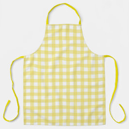 Faye und Lauren Yellow Gingham Schürze