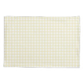 Faye Yellow Gingham Kissenbezug (Rückseite)