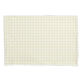 Faye Yellow Gingham Kissenbezug