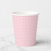 FayeandLauren Pink Gingham Paper Cups Pappbecher (Links)