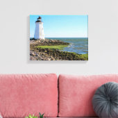 Fayerweather Island Lighthouse, Connecticut Leinwanddruck (Insitu (Wohnzimmer))