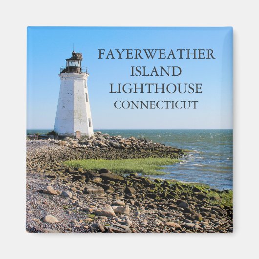 Fayerweather Island Lighthouse, Connecticut Magnet (Vorne)