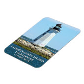Fayerweather Island Lighthouse, Connecticut Magnet (Linke Seite)