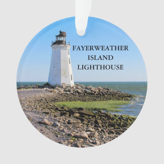 Fayerweather Island Lighthouse CT Ornament (Vorderseite)
