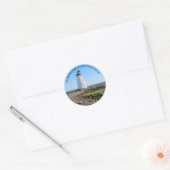 Fayerweather Island Lighthouse CT Round Sticker (Umschlag)