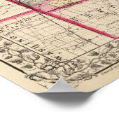 Fayette, Effingham, Marion, Landkreis Poster (Ecke)