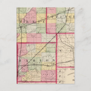 Fayette, Effingham, Marion, Landkreis Postkarte