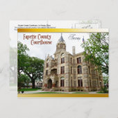 Fayette Landkreis Courthouse, La Grange, Texas Postkarte (Vorne/Hinten)