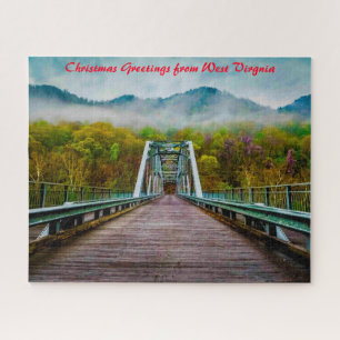 Fayette Station West Virginia Weihnachtsgrüße Puzzle