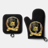 Fayette Ware High Class von 1981 Ofenhandschuh & Topflappen-Set (Vorderseite)