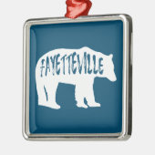 Fayetteville Arkansas Bear Ornament Aus Metall (Links)