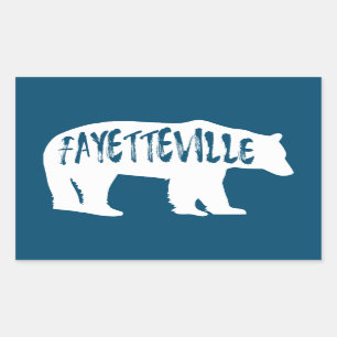 Fayetteville Arkansas Bear Rechteckiger Aufkleber