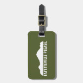 Fayetteville Arkansas Bitte Gepäckanhänger (Vorderseite vertikal)