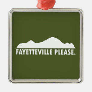 Fayetteville Arkansas Bitte Ornament Aus Metall
