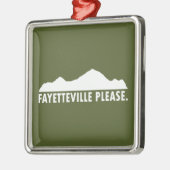 Fayetteville Arkansas Bitte Ornament Aus Metall (Links)