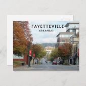 Fayetteville, Arkansas Dickson Street Foto Postkarte (Vorne/Hinten)