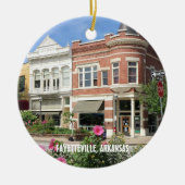 Fayetteville, Arkansas, Foto Keramik Ornament (Vorne)