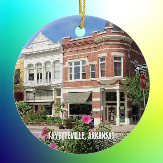 Fayetteville, Arkansas, Foto Keramik Ornament